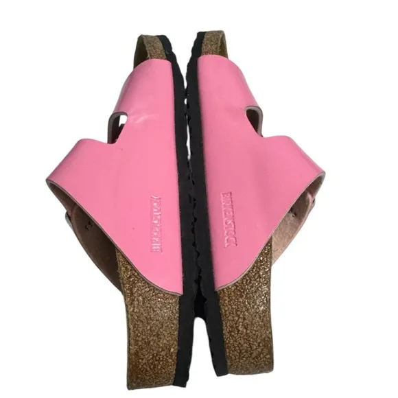 Birkenstock Arizona Birko-Flor Pink Double Strap Sandals Size 32 L1