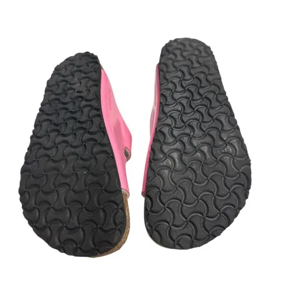 Birkenstock Arizona Birko-Flor Pink Double Strap Sandals Size 32 L1