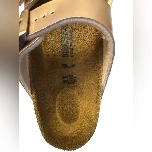 Birkenstock Arizona kids Birko-Flor Mettalic Sandal 31 (13-13.5)