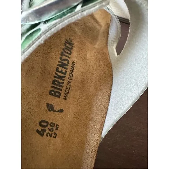 BIRKENSTOCK Arizona MF Gator Gleam Mineral sandals size EU40, US9