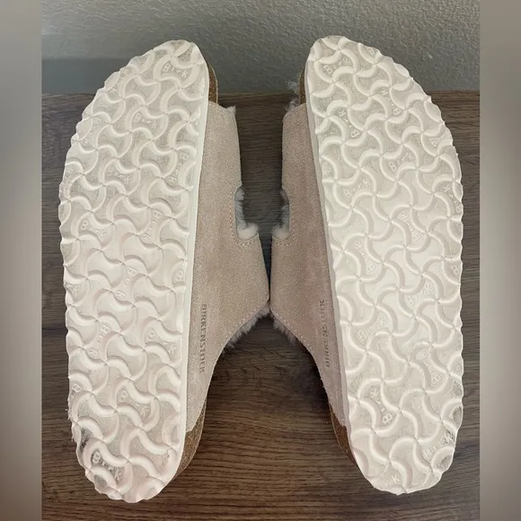 Birkenstock Beige Suede Sandals