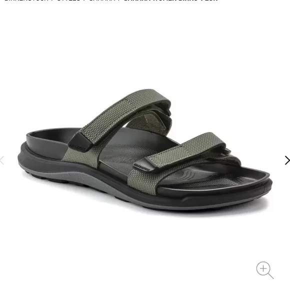 Birkenstock Black and Green Sandals