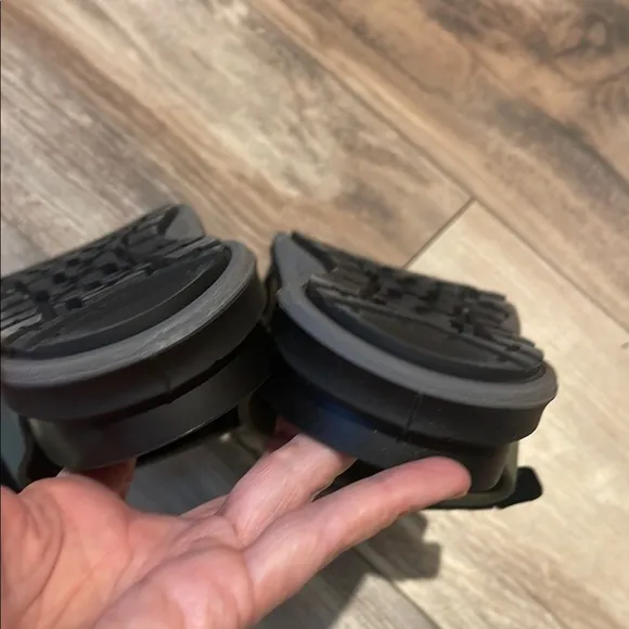 Birkenstock Black and Green Sandals