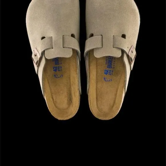 Birkenstock Boston Bs Taupe Unisex Sandals