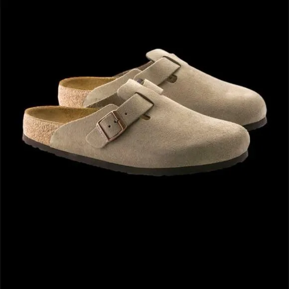 Birkenstock Boston Bs Taupe Unisex Sandals