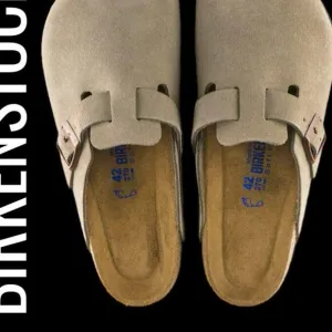 Birkenstock Boston Bs Taupe Unisex Sandals