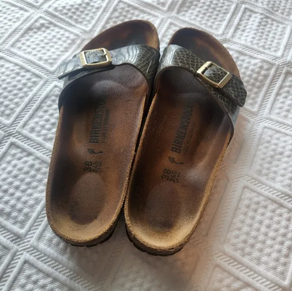 Birkenstock Brown Slide Sandals