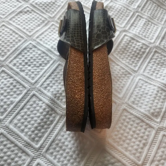 Birkenstock Brown Slide Sandals