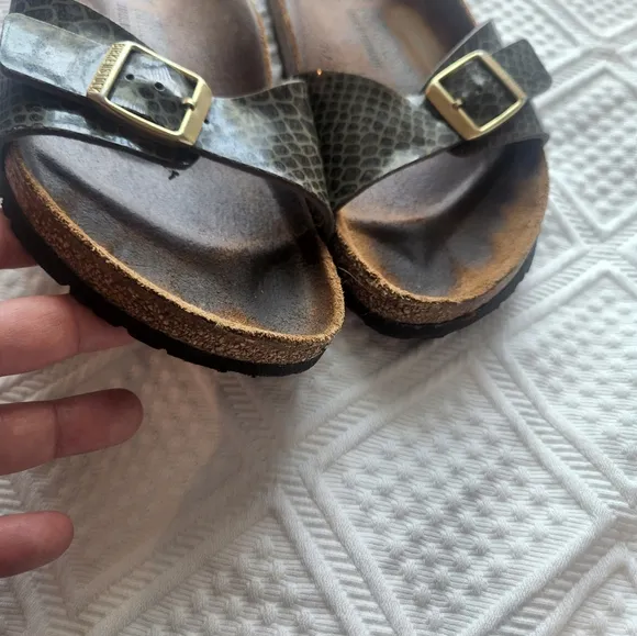 Birkenstock Brown Slide Sandals