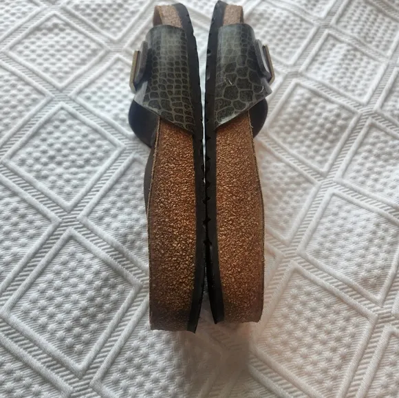 Birkenstock Brown Slide Sandals