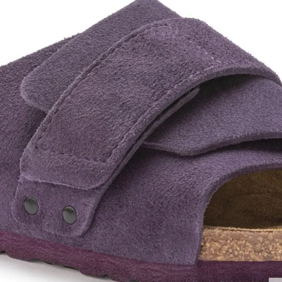 Birkenstock Kyoto Suede Leather Sandals in Wine Color Size/ 6