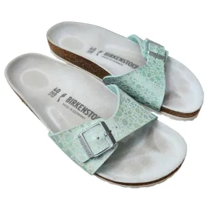 Birkenstock Madrid Iridescent Mint Sandals Size EU 40