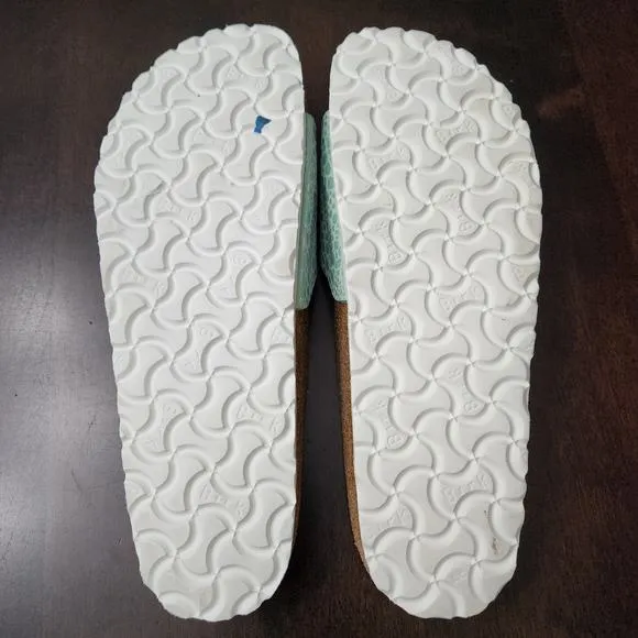 Birkenstock Madrid Iridescent Mint Sandals Size EU 40