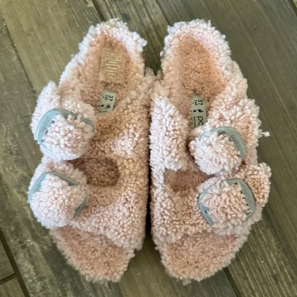 Birkenstock Papillio Arizona Big Buckle Shearling sandals size 6
