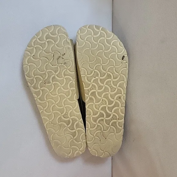BIRKENSTOCK PAPILLIO SLIDE STYLE TAN SUEDE SANDALS‎ (sz 7)