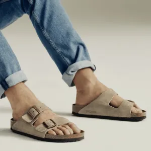 Birkenstock Taupe Suede Sandals