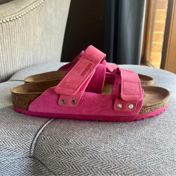 Birkenstock UjiNubuck Leather/Suede - Modern Suede Fuchsia Tulip