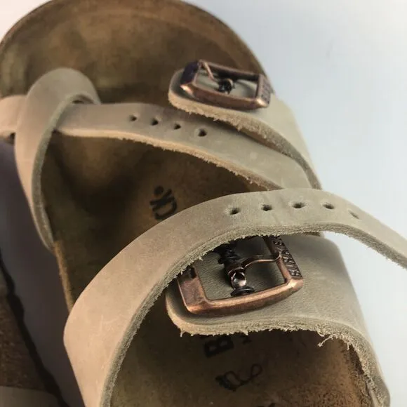 Birkenstock Unisex Mayari Sandals - Tabacco Brown Oiled Leather US6 EU37