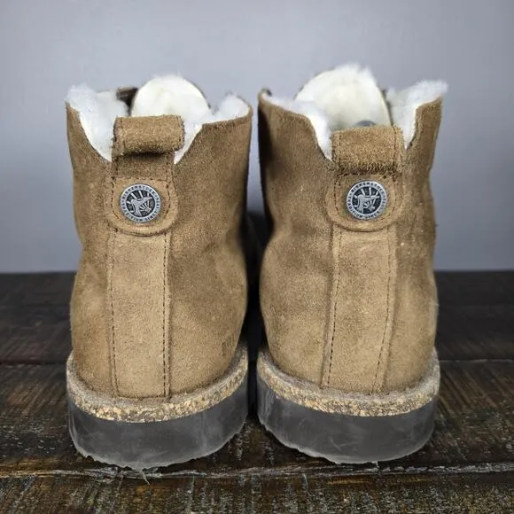 Birkenstock Uppsala Mid Womens 9 EU 40 Regular Shearling Pull On Boots Brown