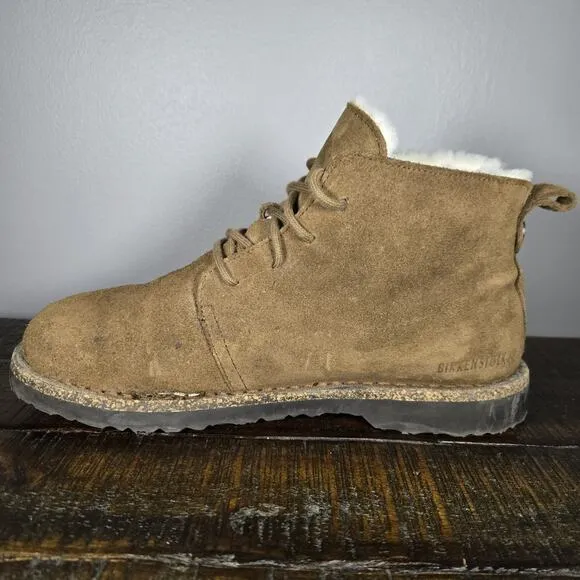 Birkenstock Uppsala Mid Womens 9 EU 40 Regular Shearling Pull On Boots Brown
