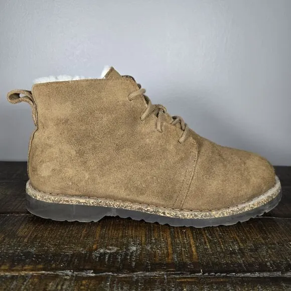Birkenstock Uppsala Mid Womens 9 EU 40 Regular Shearling Pull On Boots Brown