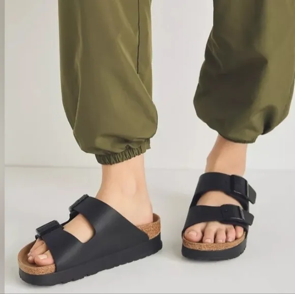 Birkentock Papillio Arizona Flex  Platform Sandals Size 36.