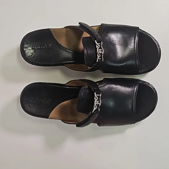 Bjorndal &quot;Maple&quot; Leather Sandals Sz 7.5 NIB