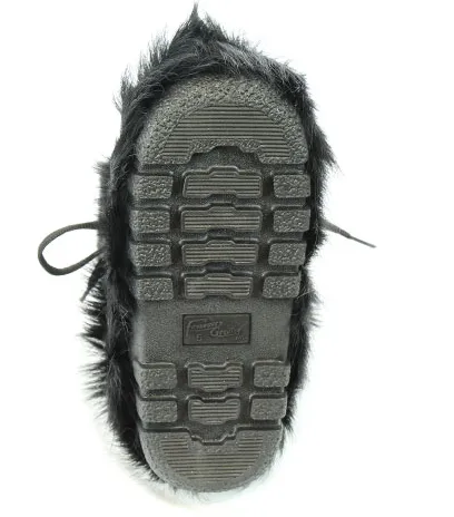 Black Cow Skin Winter Boots