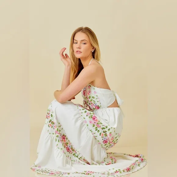 *BLACK FRIDAY SALE* Cartagena Floral Print Maxi Dress