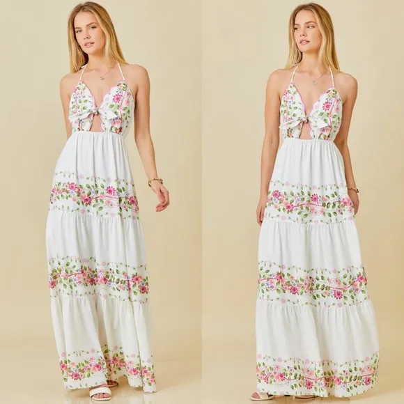 *BLACK FRIDAY SALE* Cartagena Floral Print Maxi Dress