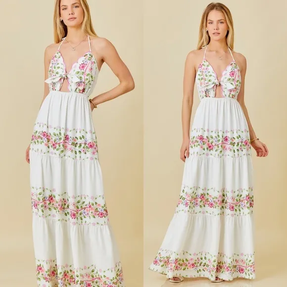 *BLACK FRIDAY SALE* Cartagena Floral Print Maxi Dress