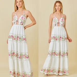 *BLACK FRIDAY SALE* Cartagena Floral Print Maxi Dress