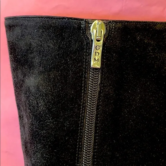 Black Gerardina Di Maggio suede leather boots