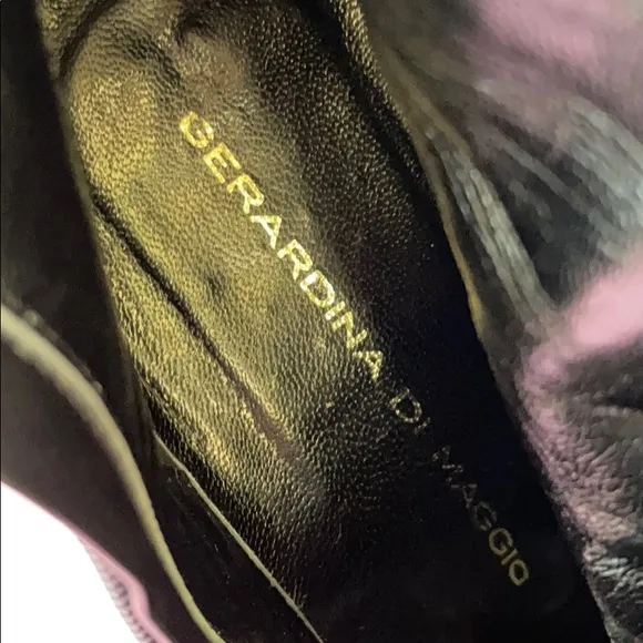 Black Gerardina Di Maggio suede leather boots
