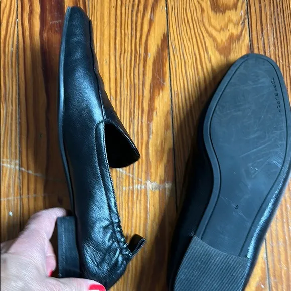 Black Leather Men's Loafers