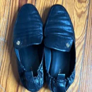 Black Leather Men's Loafers