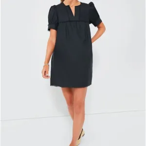 Black Linen Bridget Dress
