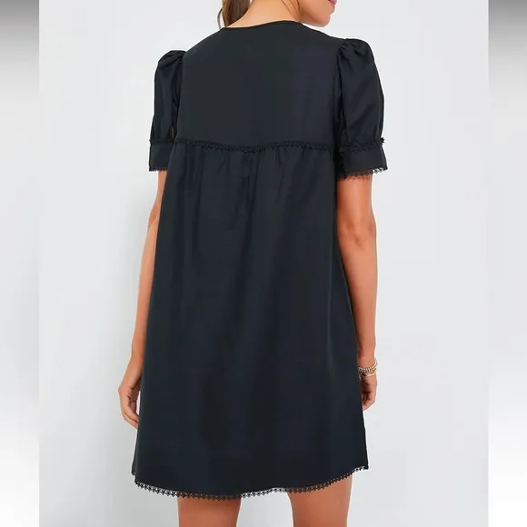 Black Linen Bridget Dress