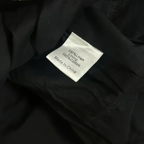 Black Linen Bridget Dress