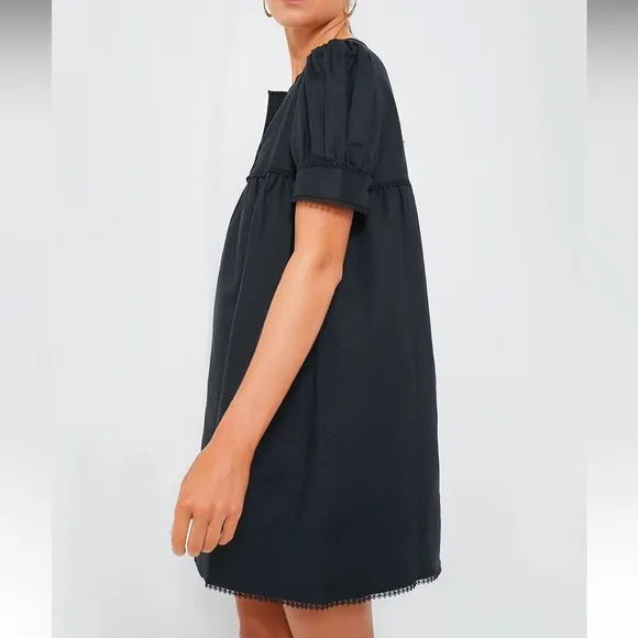 Black Linen Bridget Dress