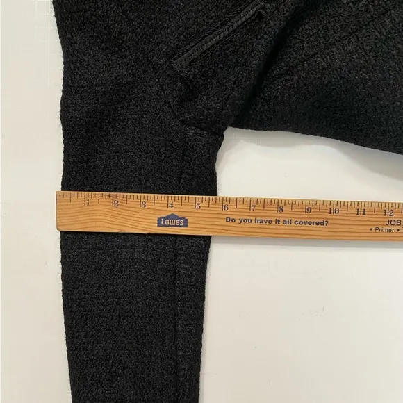 Black Tweed Wool Blend Cropped Women’s Blazer size S