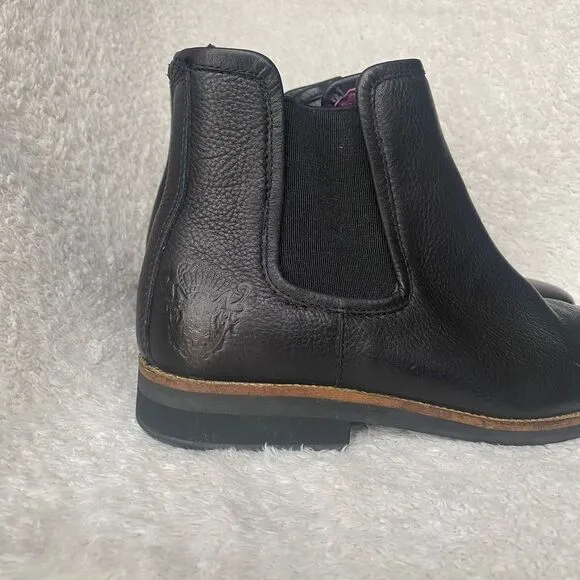 Blackstone Men’s Black Leather Ankle Chelsea Boots