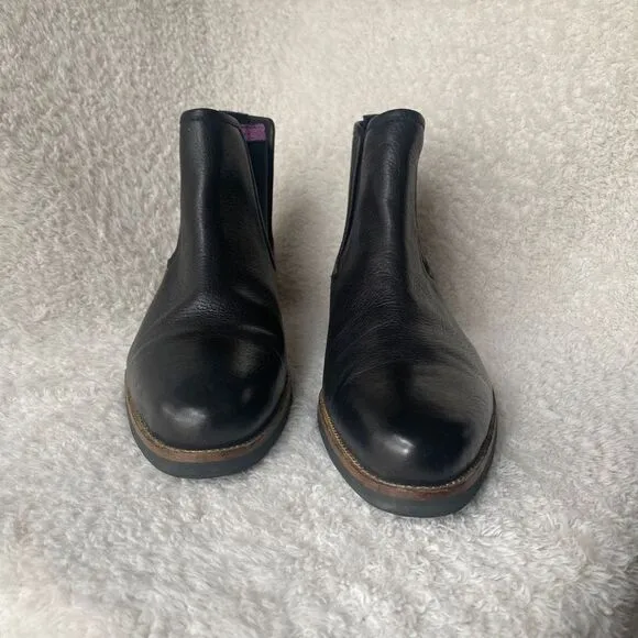 Blackstone Men’s Black Leather Ankle Chelsea Boots
