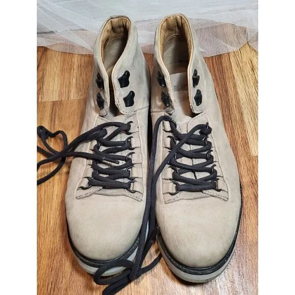 BLACKSTONE Nubuck Leather Boots SZ‎ 42 8.5 High Top Suede MM 23 Gray Men's