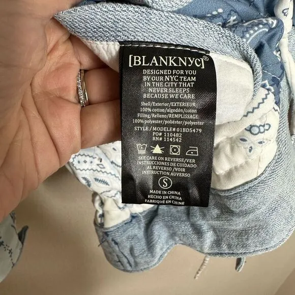 Blank NYC Summer Breeze Reversible Denim Dolman Jacket