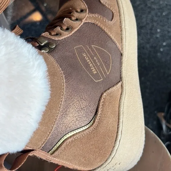 Blauer USA lace up faux fur boots