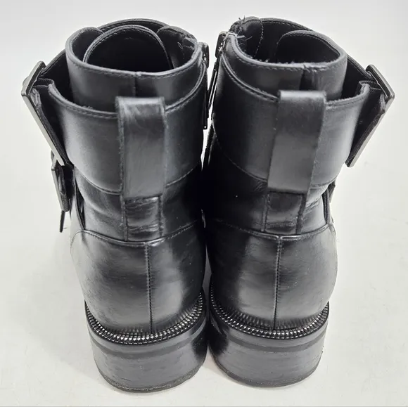 Blondo Camila Black Buckle Waterproof Moto Boots