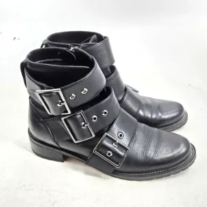 Blondo Camila Black Buckle Waterproof Moto Boots