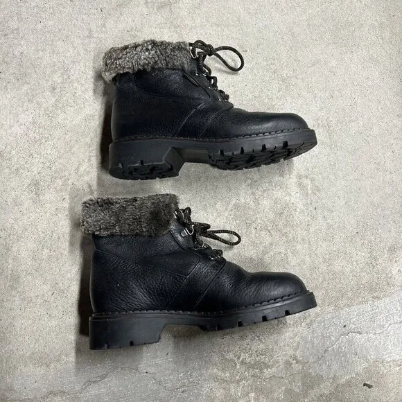 Blondo Genuine Shearling Mouton Leather Waterproof Boots Vintage Size 7.5 B
