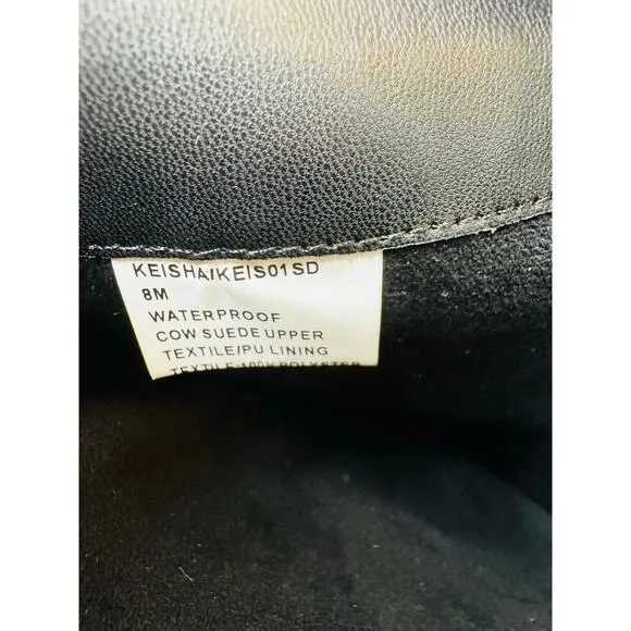 Blondo Kray tall Waterproof Boot in Black Suede size 8